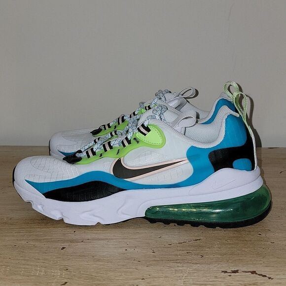 Nike Air Max 270 React SE GS 'Oracle Aqua' Shoes Size 5y Womens 6.5 - Picture 5 of 14